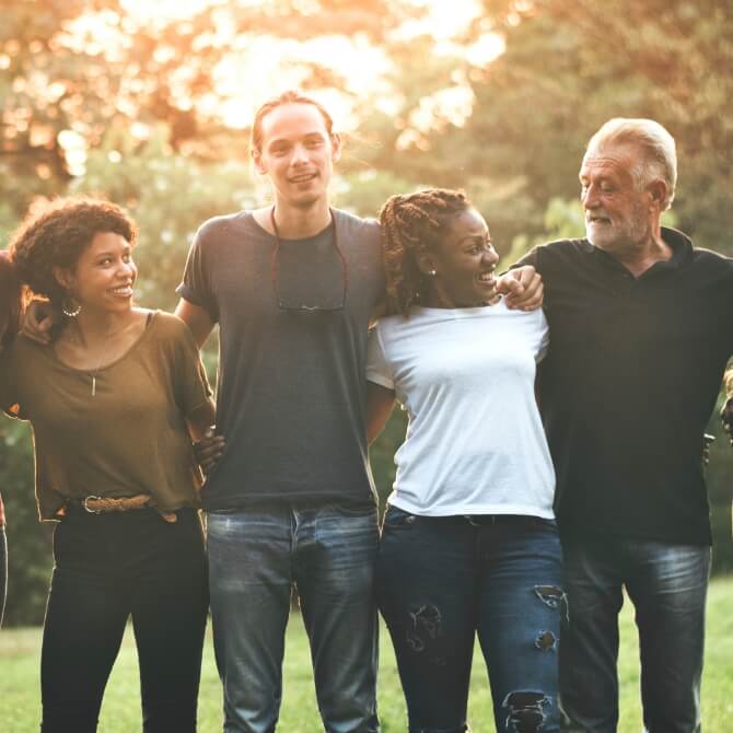 Image showing a grown up family