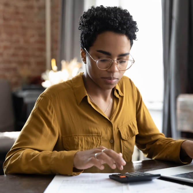 Image showing a woman on her phone